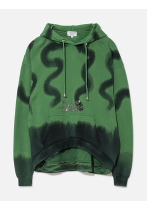 Rhinestone Round Hem Hoodie