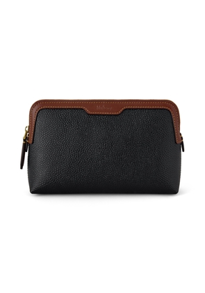 Mulberry Small Cosmetic Pouch Black-Cognac
