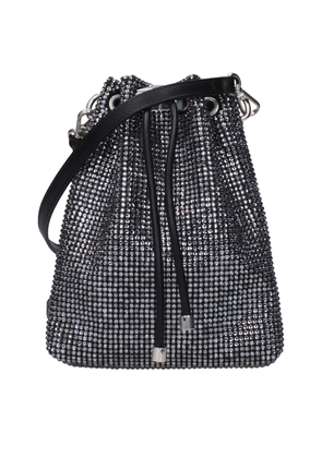 Jimmy Choo Black Satin Crossbody Bag