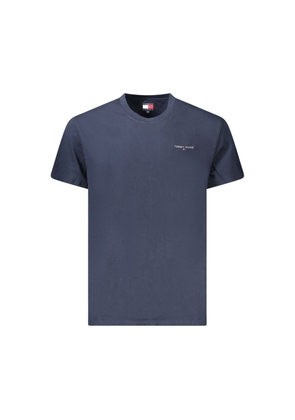 Tommy Hilfiger Blue Cotton Men's T-Shirt - S