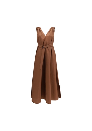 Brunello Cucinelli Brown Polyamide Casual Dress - L