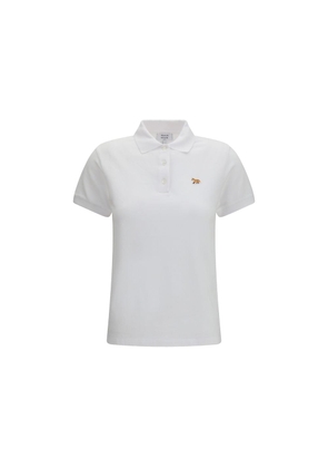 Maison Kitsuné White Cotton Polo Shirt - L