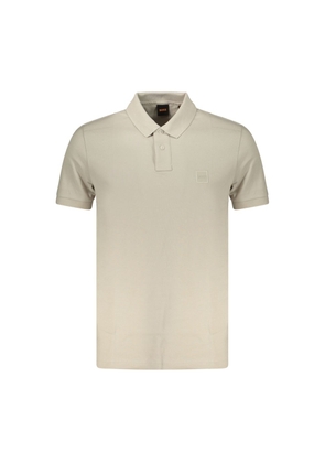 Hugo Boss Beige Cotton Mens Polo Shirt - M