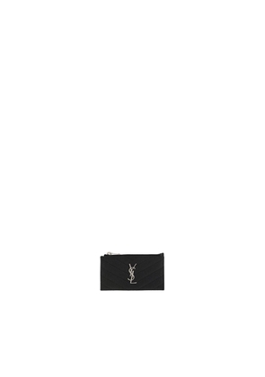 Saint Laurent Black Leather Wallet
