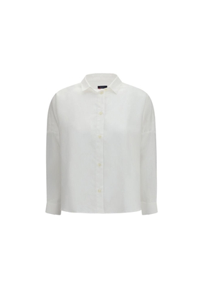 Deperlu White Linen Shirt - L