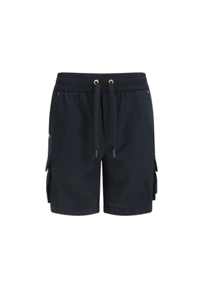 Moose Knuckles Black Cotton Bermuda Shorts - L