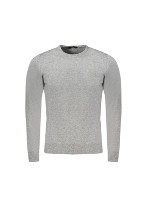 Cavalli Class Grigio Viscosa Men's Sweater - XL