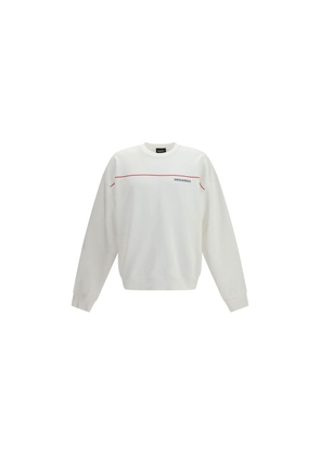 Dsquared² White Cotton Sweatshirt - L