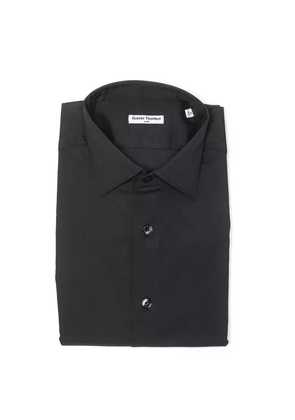 Robert Friedman Gray Cotton Men Shirt - M