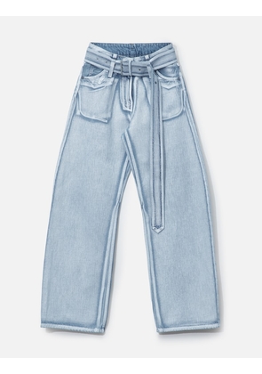 Denim Trousers With Belt