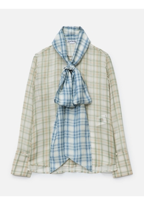 Silk Blouse With Scarf