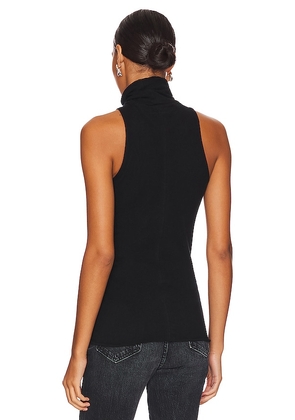 Enza Costa Cashmere Halter Turtleneck in Black. Size S. Also in XS, M, L, XL.
