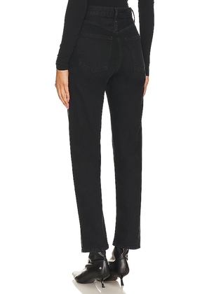 AGOLDE 90s Pinch Waist High Rise Straight Jeans in Black. Size 24. Also in 25, 26, 27, 28, 29, 30, 31, 32, 33, 34.