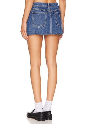 Abrand A 99 Low Skirt in Denim-Medium. Size 23. Also in 26, 24, 25, 27, 28, 29, 30, 33, 34.