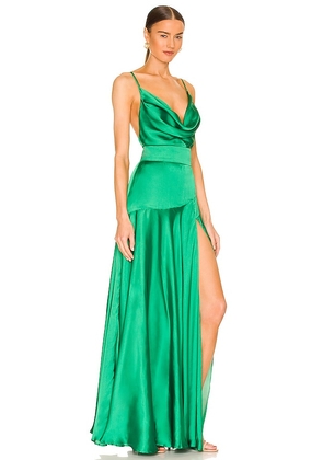 Bronx and Banco Leo Gown in Green. Size XS. Also in M, L.
