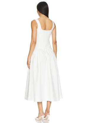 Camila Coelho Linda Midi Dress in Ivory. Size S. Also in M, L.
