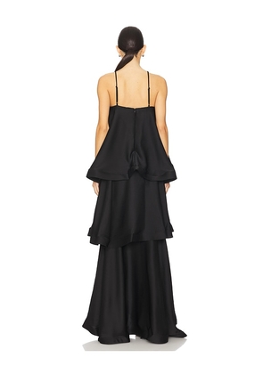ELLIATT Tilly Maxi Dress in Black. Size S. Also in XS, M, L, XL.
