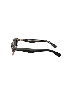 Burberry Oval Sunglasses in Black.