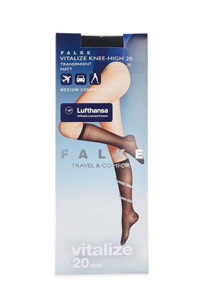 Falke Vitalize 20 Denier Knee-high Socks - Black - 3538 (IT35 - 38 / UK2 - 5)