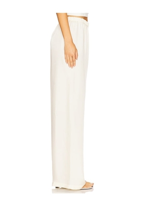 Enza Costa Fluid Pant in Cream. Size 1. Also in 0.