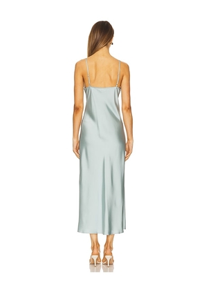 Elodie the Label Evy Satin Slip Dress in Baby Blue. Size S. Also in M.