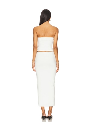 ALL THE WAYS Natalie Skirt Set in White. Size M. Also in L, S, XL, XS, XXS.