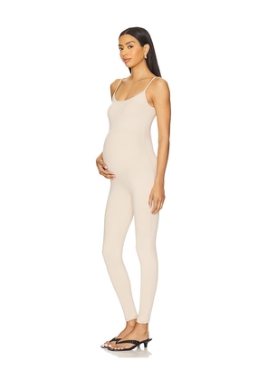 BUMPSUIT Kate Jumpsuit in Neutral. Size M. Also in XS, S, XL.