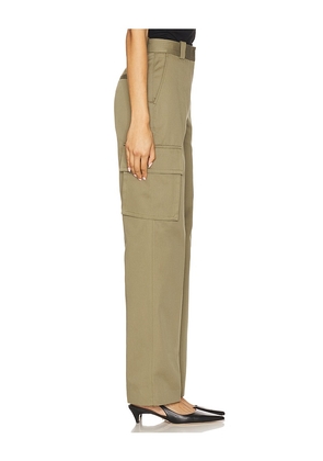 ANINE BING Dayton Cargo Pant in Olive. Size 0. Also in 2, 8.
