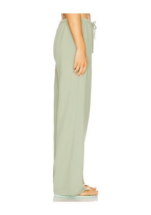 Bobi Wide Leg Pant in Sage. Size M. Also in XS, L.