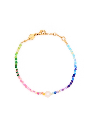Anni LU Capri Beaded 18kt Gold-plated Bracelet - Multicoloured - One Size