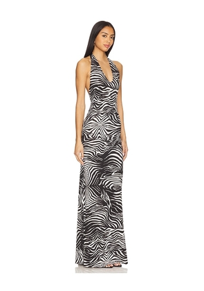 AFRM Rue Dress in Black,White. Size M. Also in L, S.