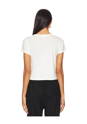 Eterne Short Sleeve Baby Tee in Ivory. Size S. Also in M.