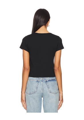 Eterne Short Sleeve Baby Tee in Black. Size M. Also in XL, XS.