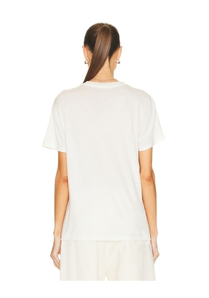 Eterne Short Sleeve Boyfriend Tee in Ivory. Size M. Also in L, S, XL, XS.