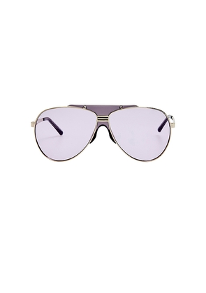 THE ATTICO Amelia Sunglasses in Purple.