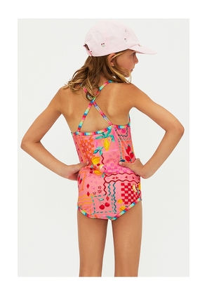 BEACH RIOT Little Julia One Piece in Pink. Size 2. Also in 3/4, 5/6.