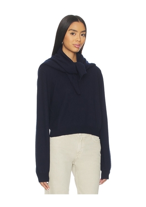 EAVES Parris Detachable Kerchief Crew in Navy. Size S. Also in XS, M.