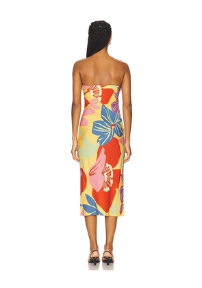 Amanda Uprichard Shiran Dress in Yellow,Purple. Size M. Also in L, S, XS.