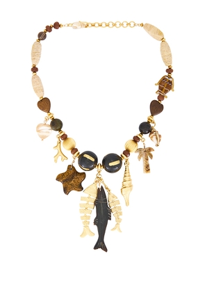 Brinker + Eliza Fisherman Necklace in Neutral.