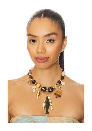 Brinker + Eliza Fisherman Necklace in Neutral.
