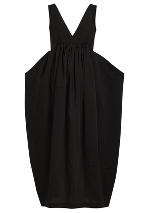 Rohe Sculpted Cotton-blend Poplin Maxi Dress - Black - 34 (UK6 / XS)