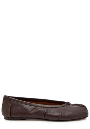 Maison Margiela Tabi Leather Ballet Flats - Brown - 40 (IT40/ UK7)