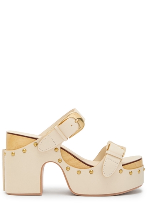 Zimmermann Alight 100 Leather Mules - Ivory - 40 (IT40 / UK7)