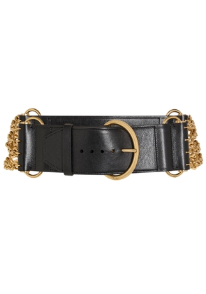 Chloe Chloé Camera Chain Leather Belt - Black - M