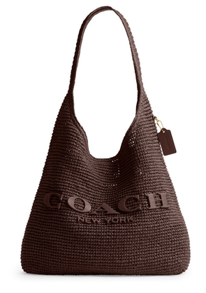 Coach Brooklyn 28 Raffia Shoulder bag - Brown - One Size