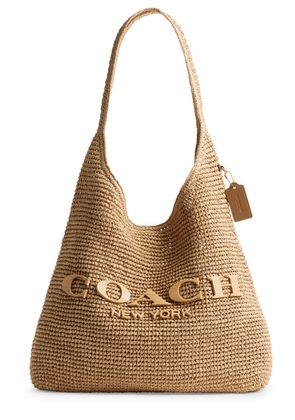 Coach Brooklyn 28 Raffia Shoulder bag - Natural - One Size