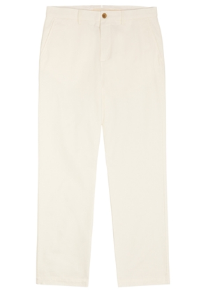 Sunspel Straight-leg Cotton Trousers - White - 34 (W34 / L)