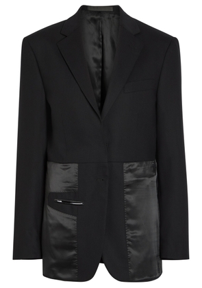 Bettter Inside Out Paneled Wool Blazer - Black - S (UK8-10 / S)