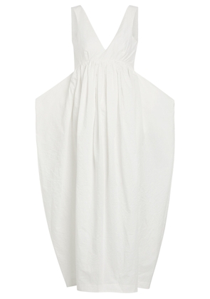 Rohe Sculpted Cotton-blend Poplin Maxi Dress - White - 34 (UK6 / XS)