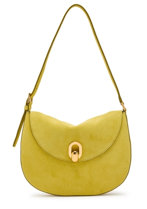 Savette Tondo Small Suede Shoulder bag - Yellow - One Size